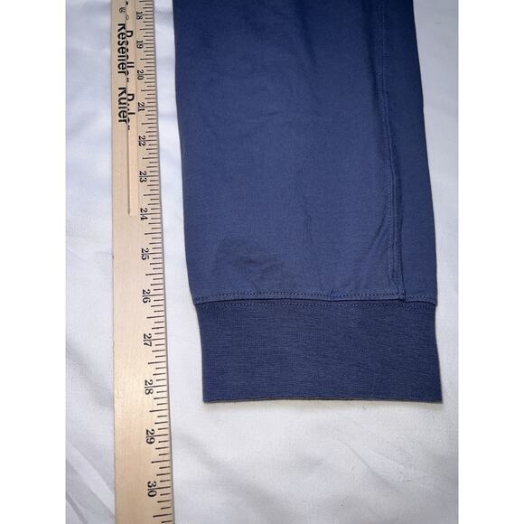 L.L. Bean Pajama Set Men Size S Blue Wicked Soft Knit Long-Sleeve Hoodie & Pants - Picture 12 of 16